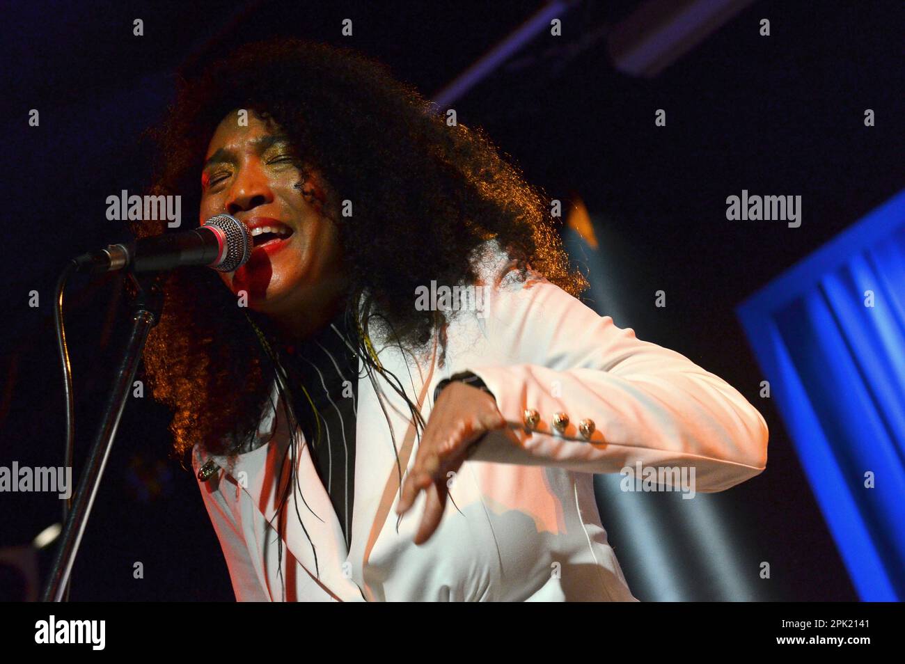 Milan Italy 02/11/2022: Judith Hill live concert at the Blue Note of Milan Stock Photo