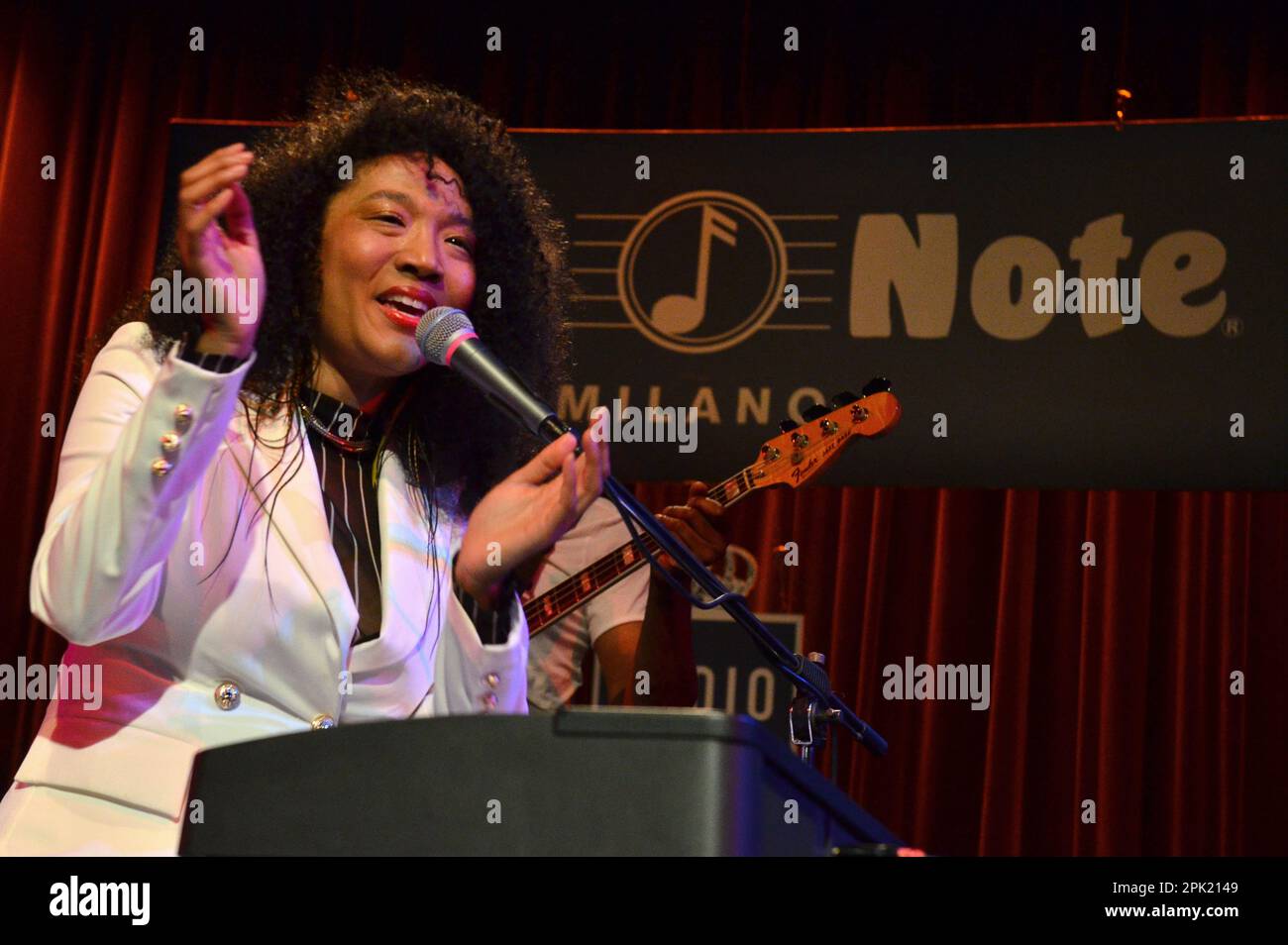Milan Italy 02/11/2022: Judith Hill live concert at the Blue Note of Milan Stock Photo