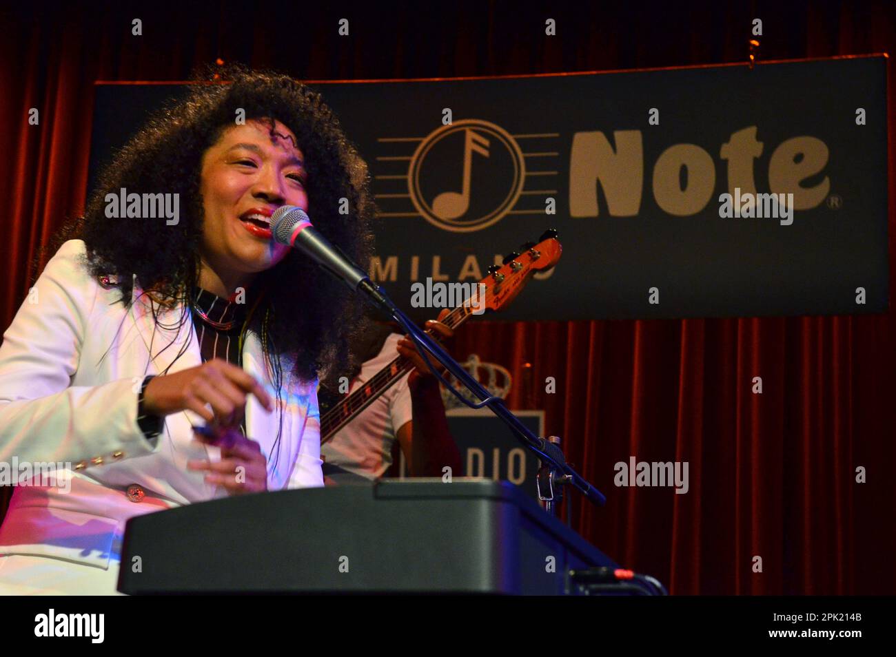 Milan Italy 02/11/2022: Judith Hill live concert at the Blue Note of Milan Stock Photo
