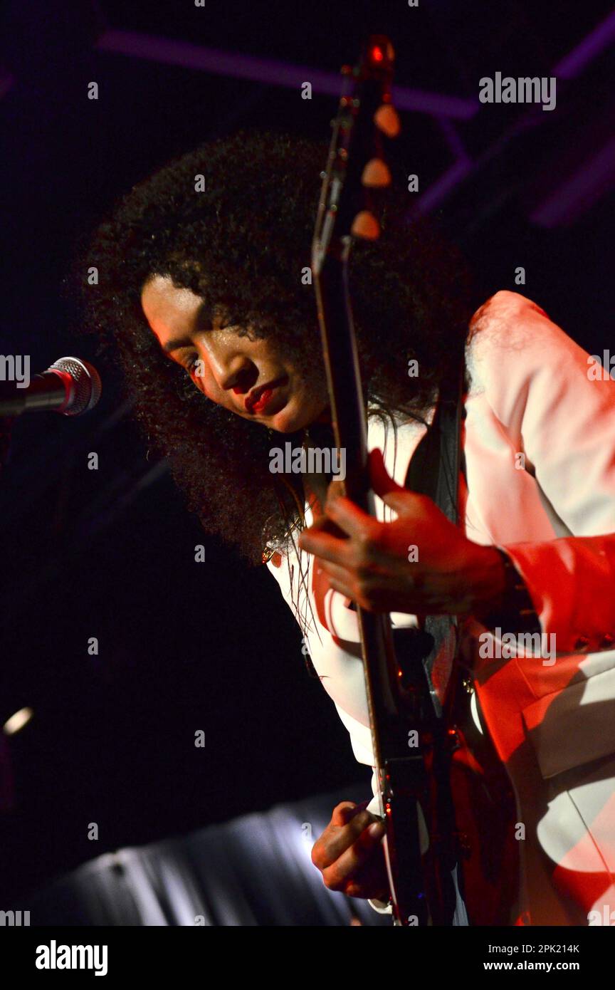 Milan Italy 02/11/2022: Judith Hill live concert at the Blue Note of Milan Stock Photo