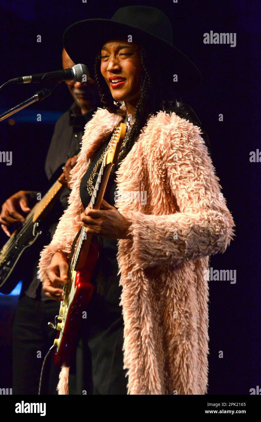 Milan Italy 06/11/2021: Judith Hill live concert at the Blue Note of Milan Stock Photo