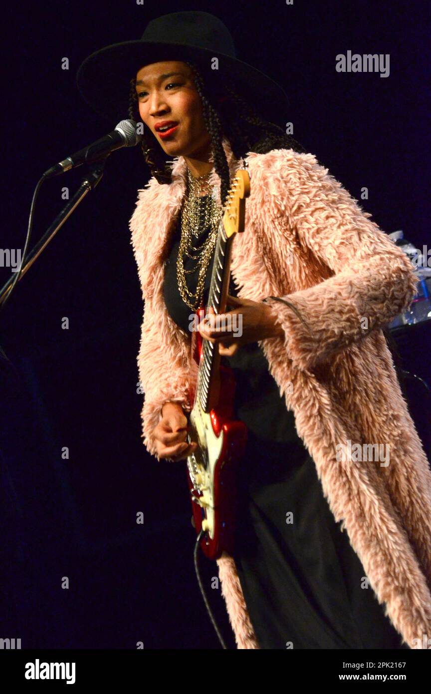 Milan Italy 06/11/2021: Judith Hill live concert at the Blue Note of Milan Stock Photo