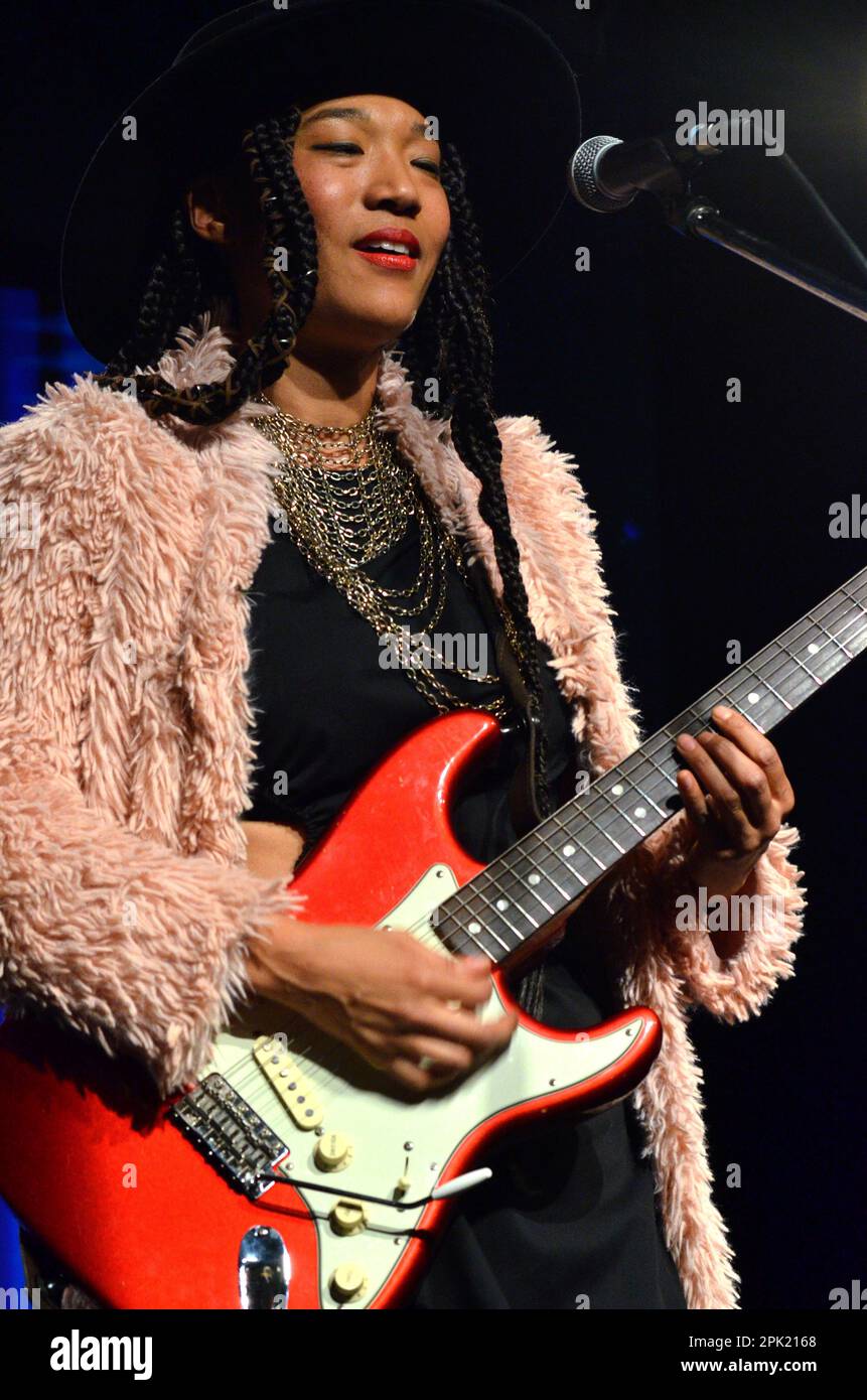 Milan Italy 06/11/2021: Judith Hill live concert at the Blue Note of Milan Stock Photo