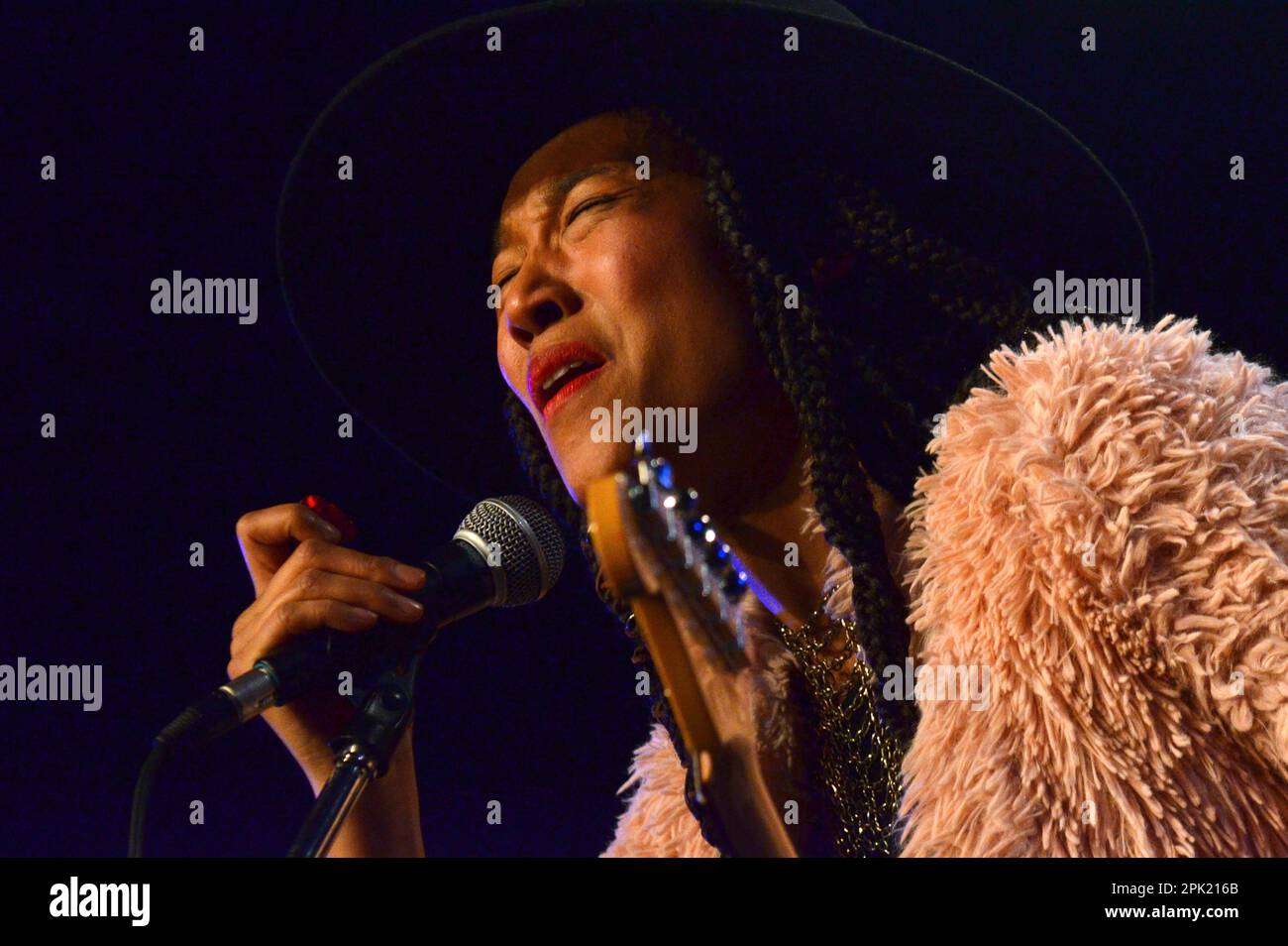 Milan Italy 06/11/2021: Judith Hill live concert at the Blue Note of Milan Stock Photo