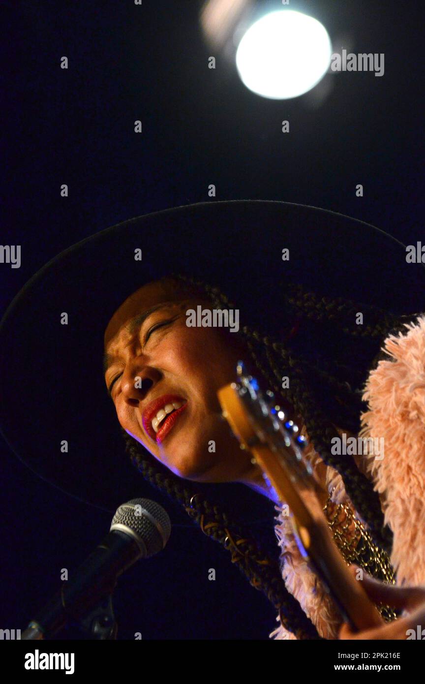 Milan Italy 06/11/2021: Judith Hill live concert at the Blue Note of Milan Stock Photo