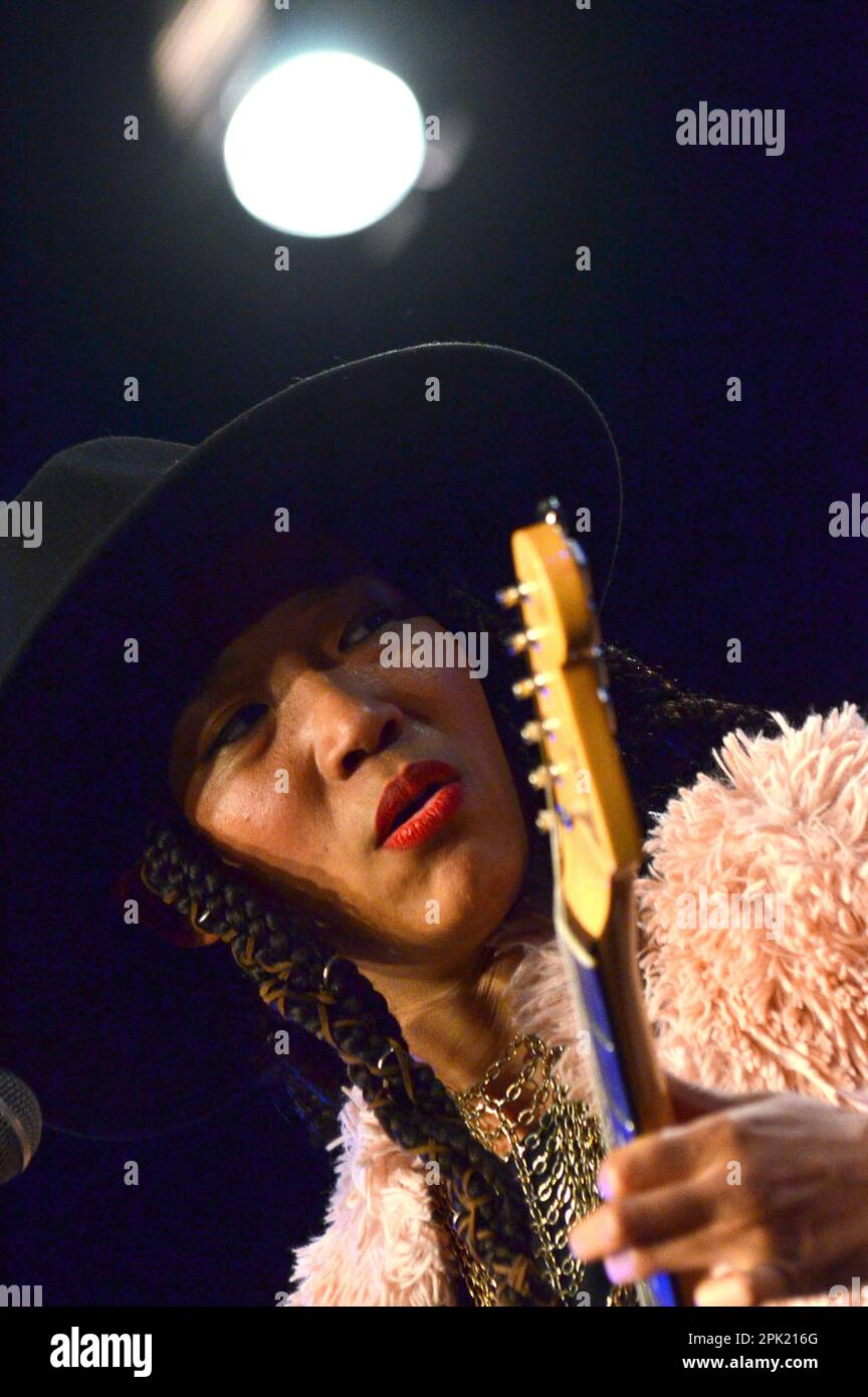 Milan Italy 06/11/2021: Judith Hill live concert at the Blue Note of Milan Stock Photo