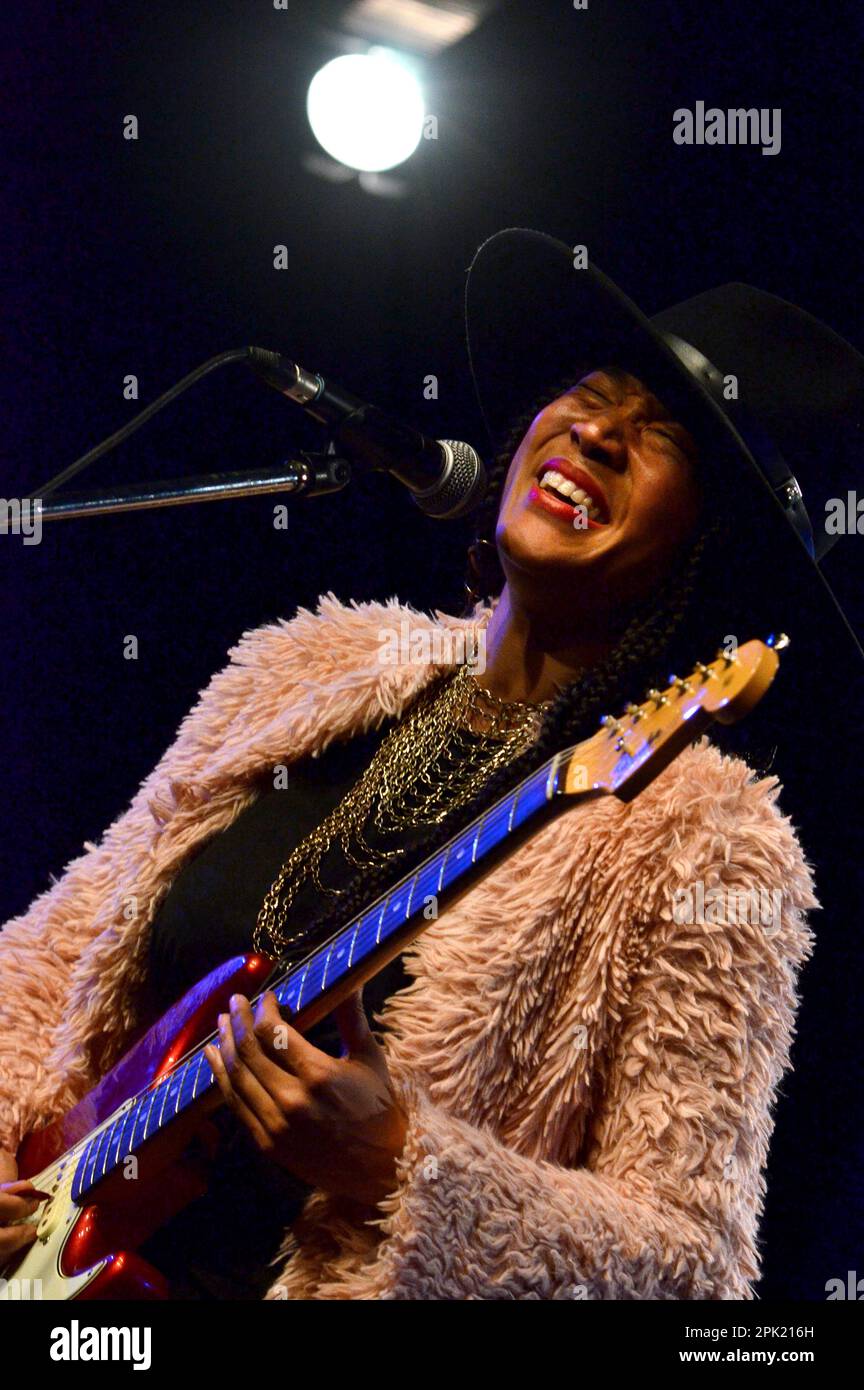 Milan Italy 06/11/2021: Judith Hill live concert at the Blue Note of Milan Stock Photo