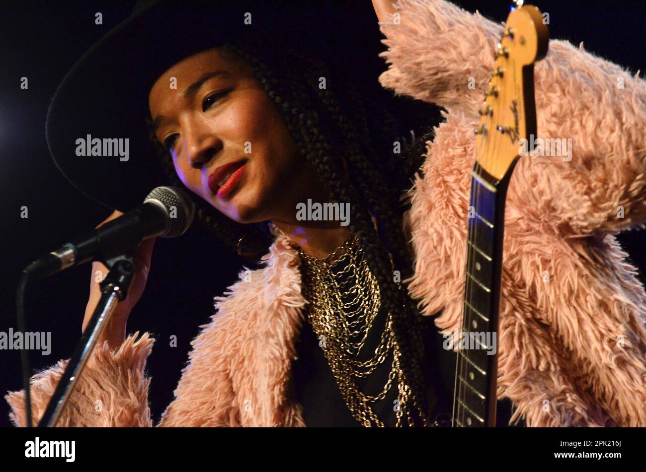 Milan Italy 06/11/2021: Judith Hill live concert at the Blue Note of Milan Stock Photo