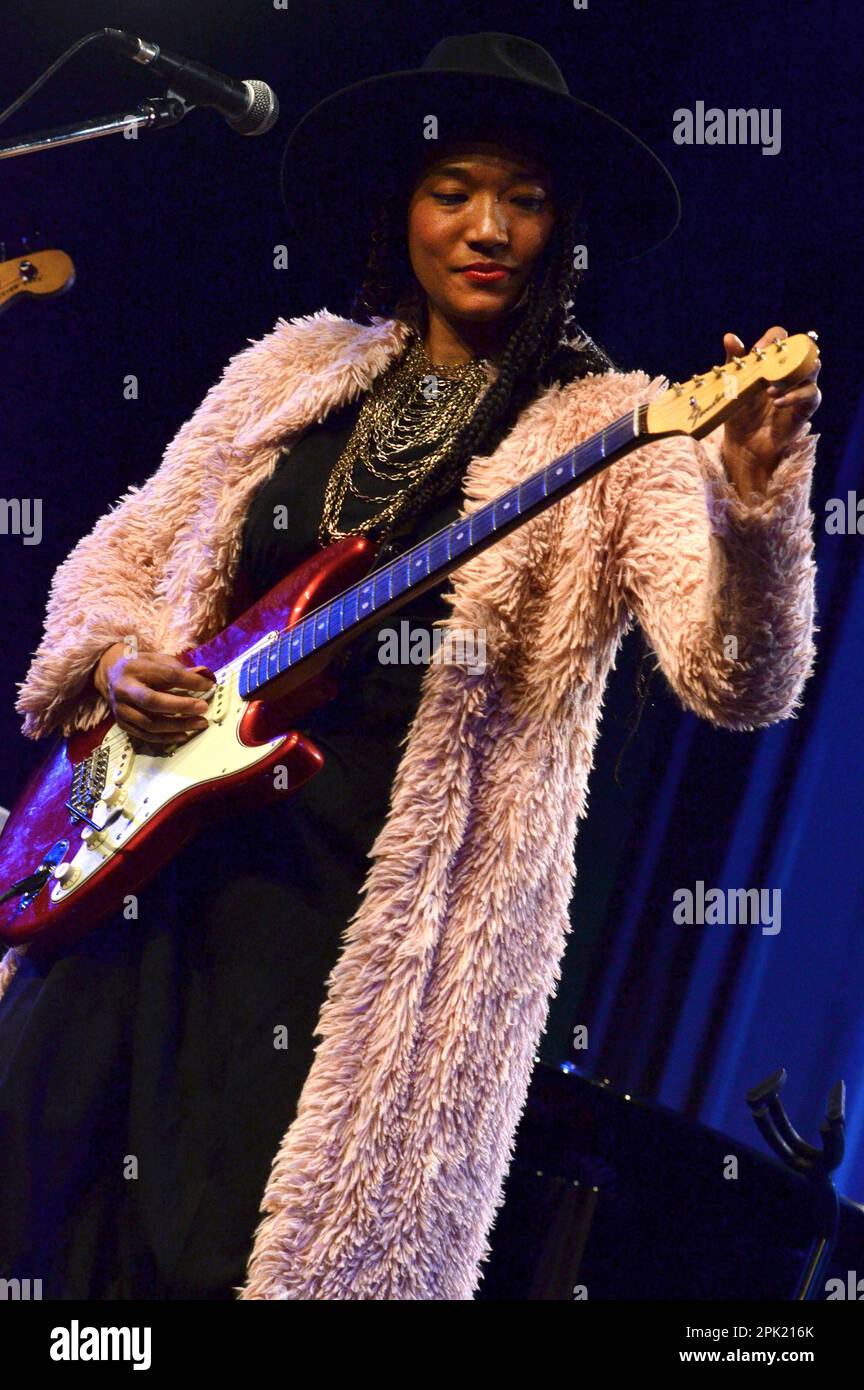 Milan Italy 06/11/2021: Judith Hill live concert at the Blue Note of Milan Stock Photo