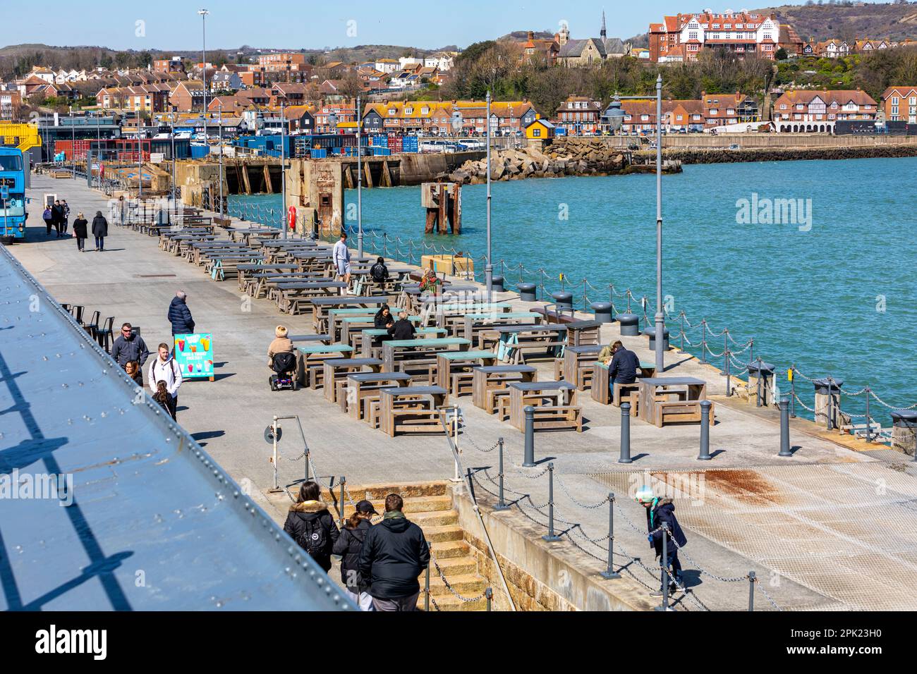 Folkestone harbour cafe hi-res stock photography and images - Alamy
