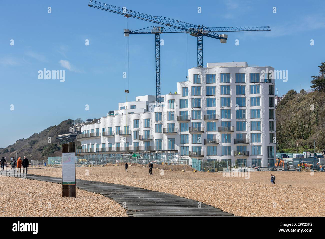 The Shoreline development, Folkestone nearing completion Stock Photo
