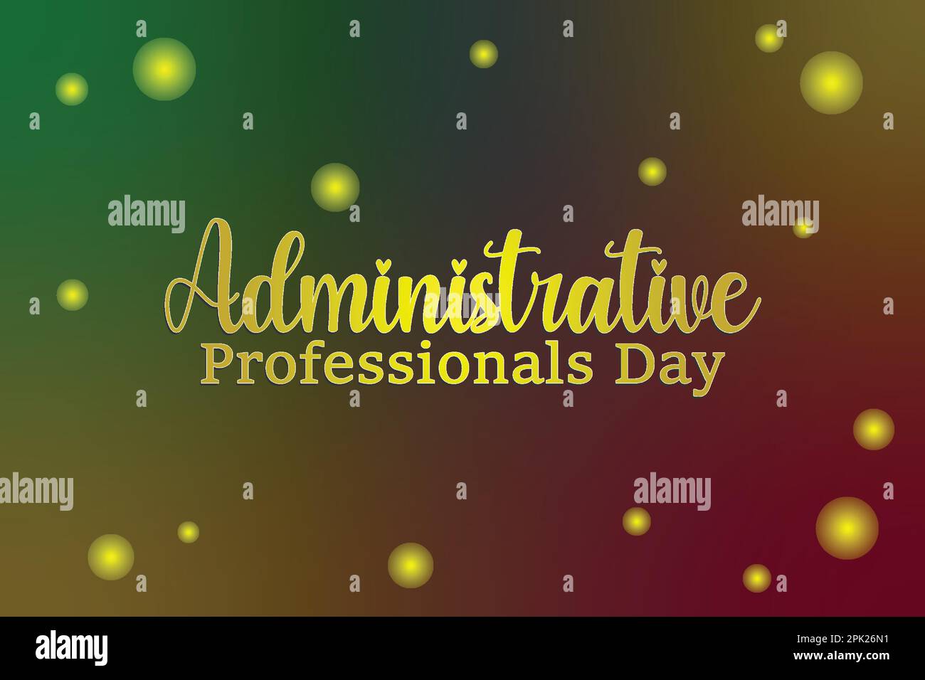 Administrative Professionals' Day, Appreciation template for banner, card, poster, logo, modern background illustration Stock Vector