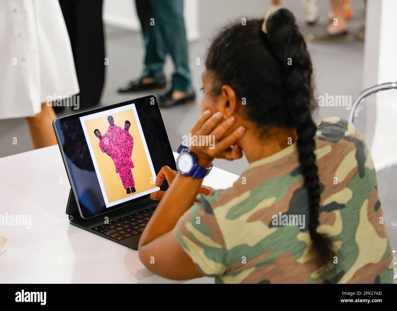 Art Dubai 2023 at the Madinat Jumeirah Conference & Events Centre in Dubai, UAE. Stock Photo
