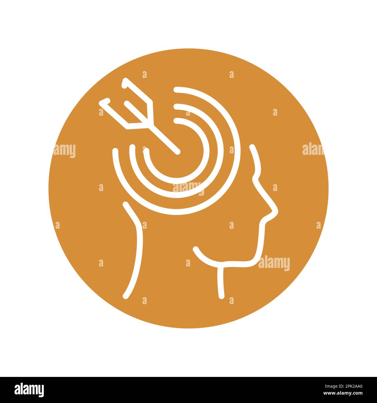 Goal black line icon. Self development. Pictogram for web page. Stock Vector