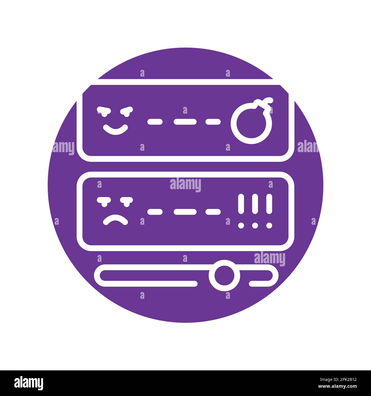 Hatred in comments olor line icon. Pictogram for web page Stock Vector ...