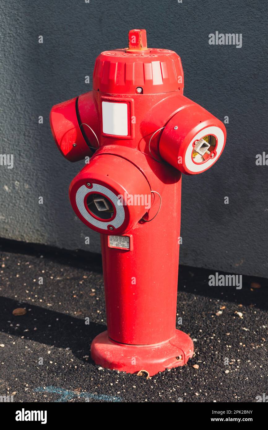 Fire hydrant in a french street in an emergency for firefighter