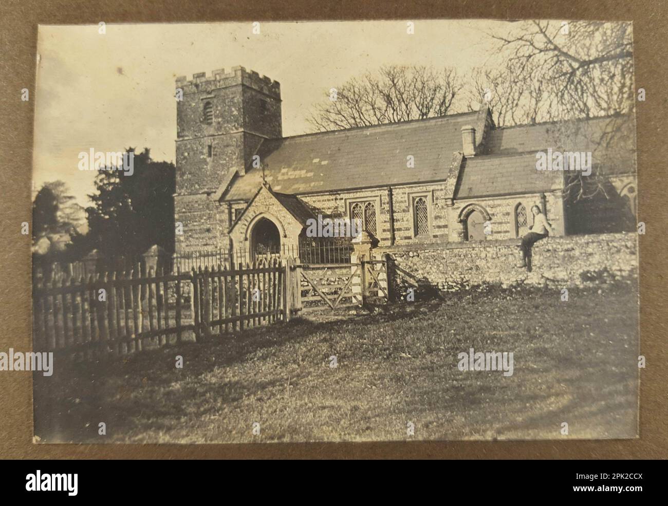 St Mary's Church, Winterbourne Zelston, Dorset, early 1900s Stock Photo