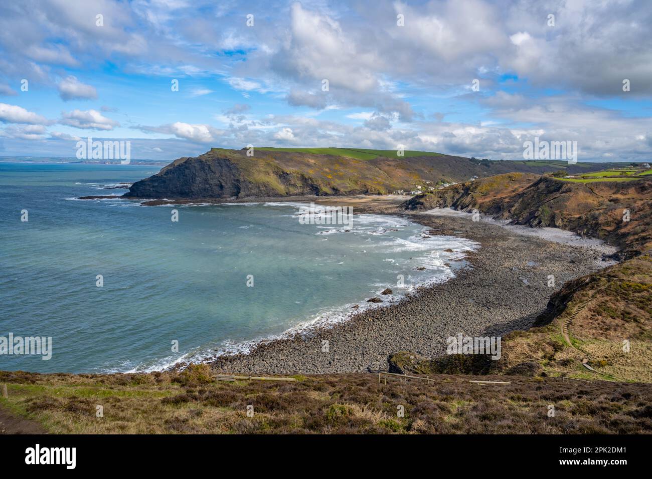 Looking towards Crackington Haven from. The South west coastal path