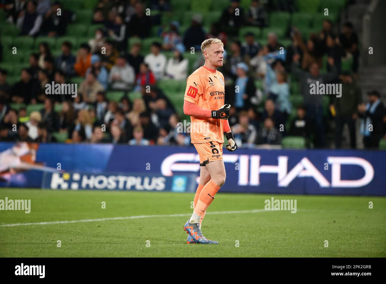 Melbourne, Australia, 5 April, 2023. Melbourne City celebrate goal