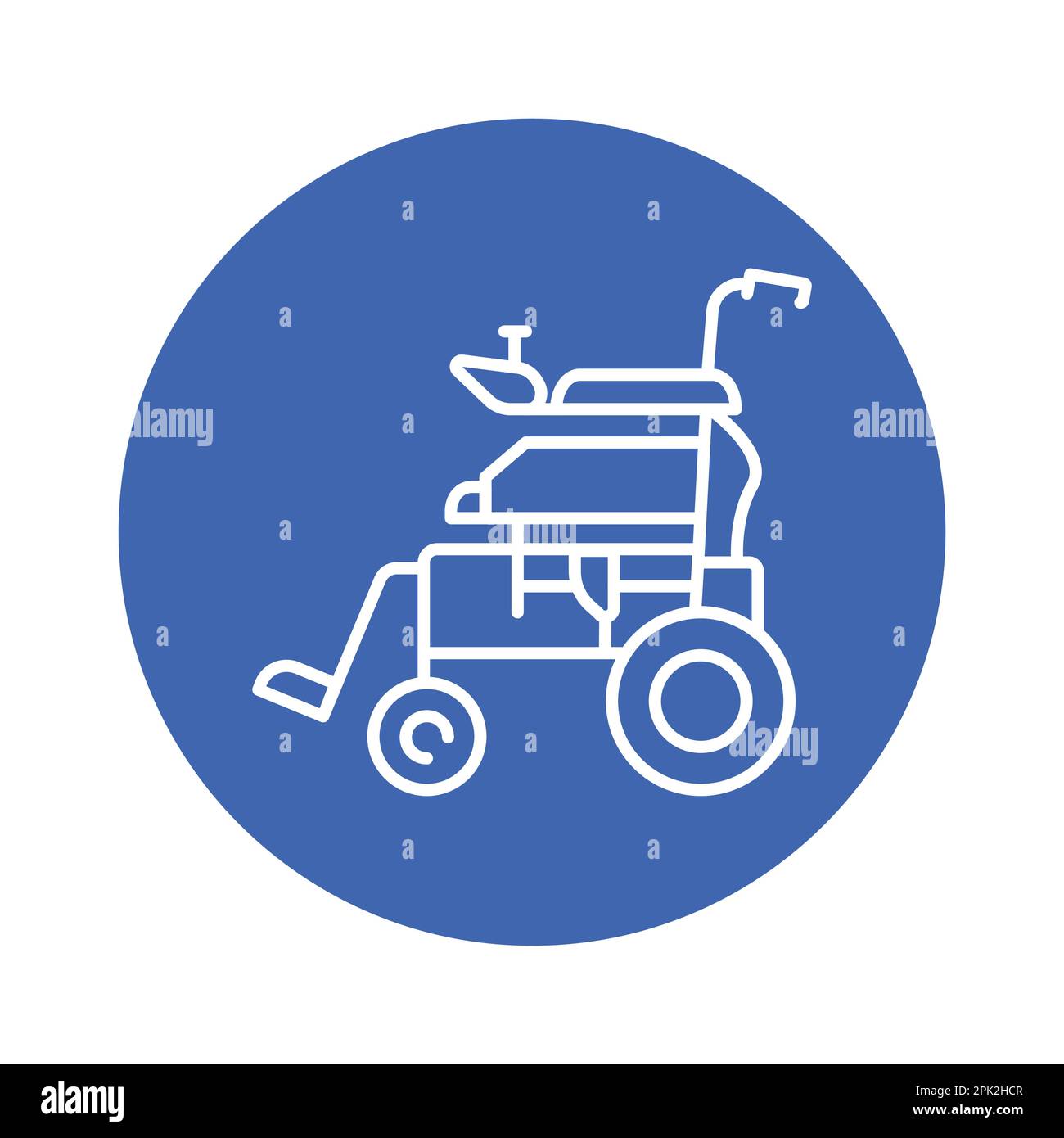 Manual wheelchair color line icon. Disability. Isolated vector element ...