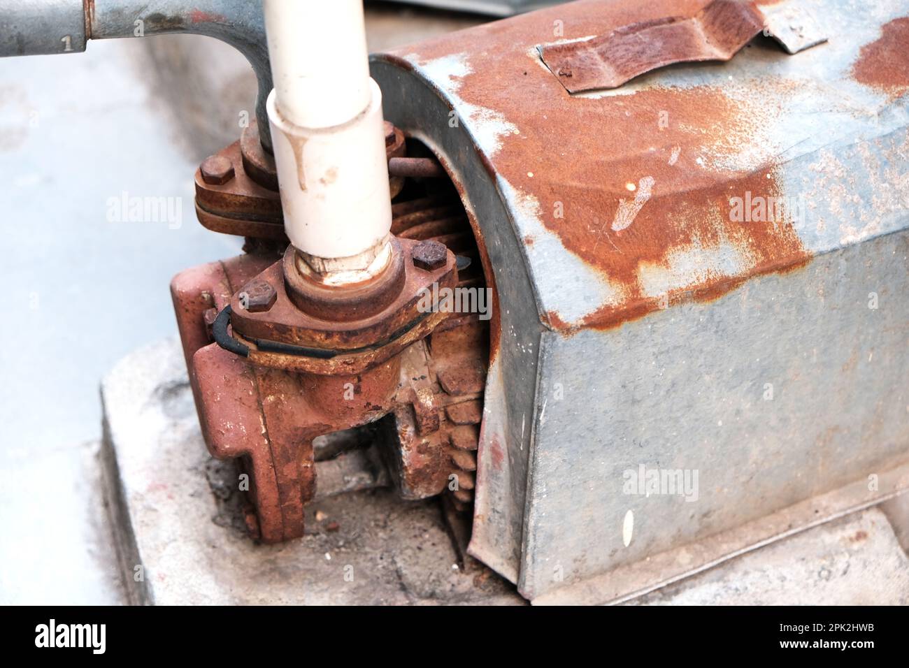 Rust on water pump Stock Photo Alamy