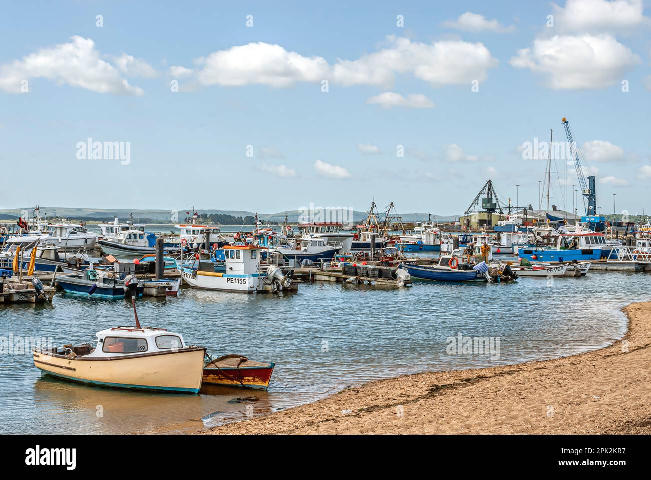 Poole Quay at Poole Harbour in Dorset, England, UK Stock Photo