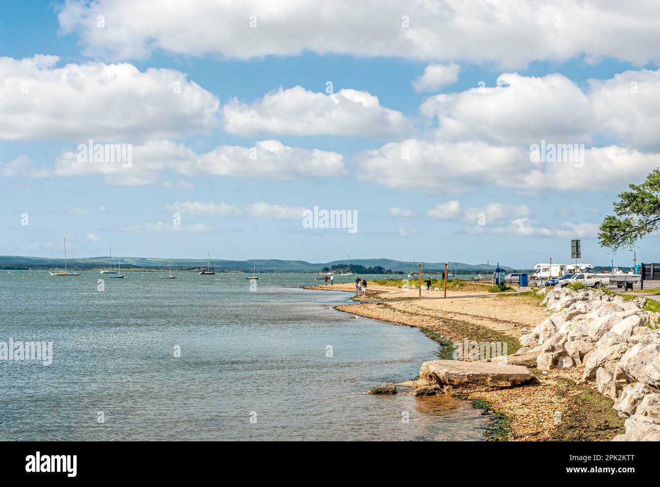 Seascape at Poole Harbour in Dorset, England Stock Photo