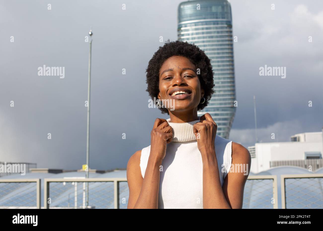 Afro girl fashion Stock Photo