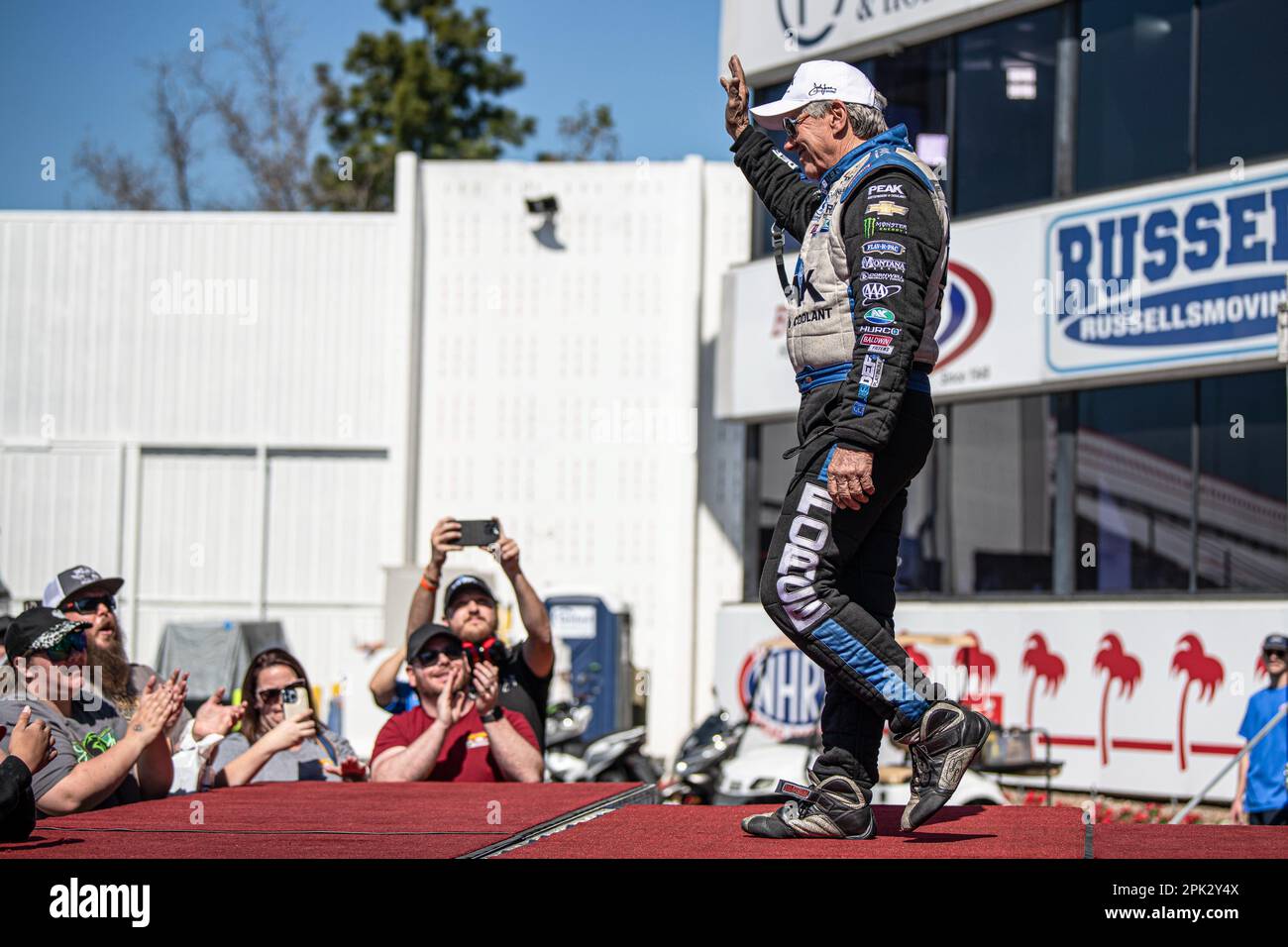 Pomona, United States. 02nd Apr, 2023. John Force a legend among the
