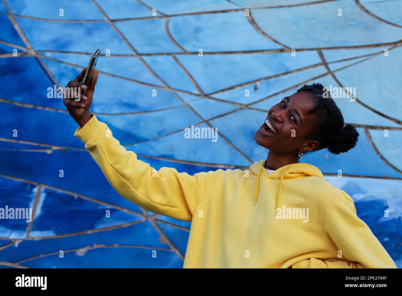African girl in park Stock Photo - Alamy