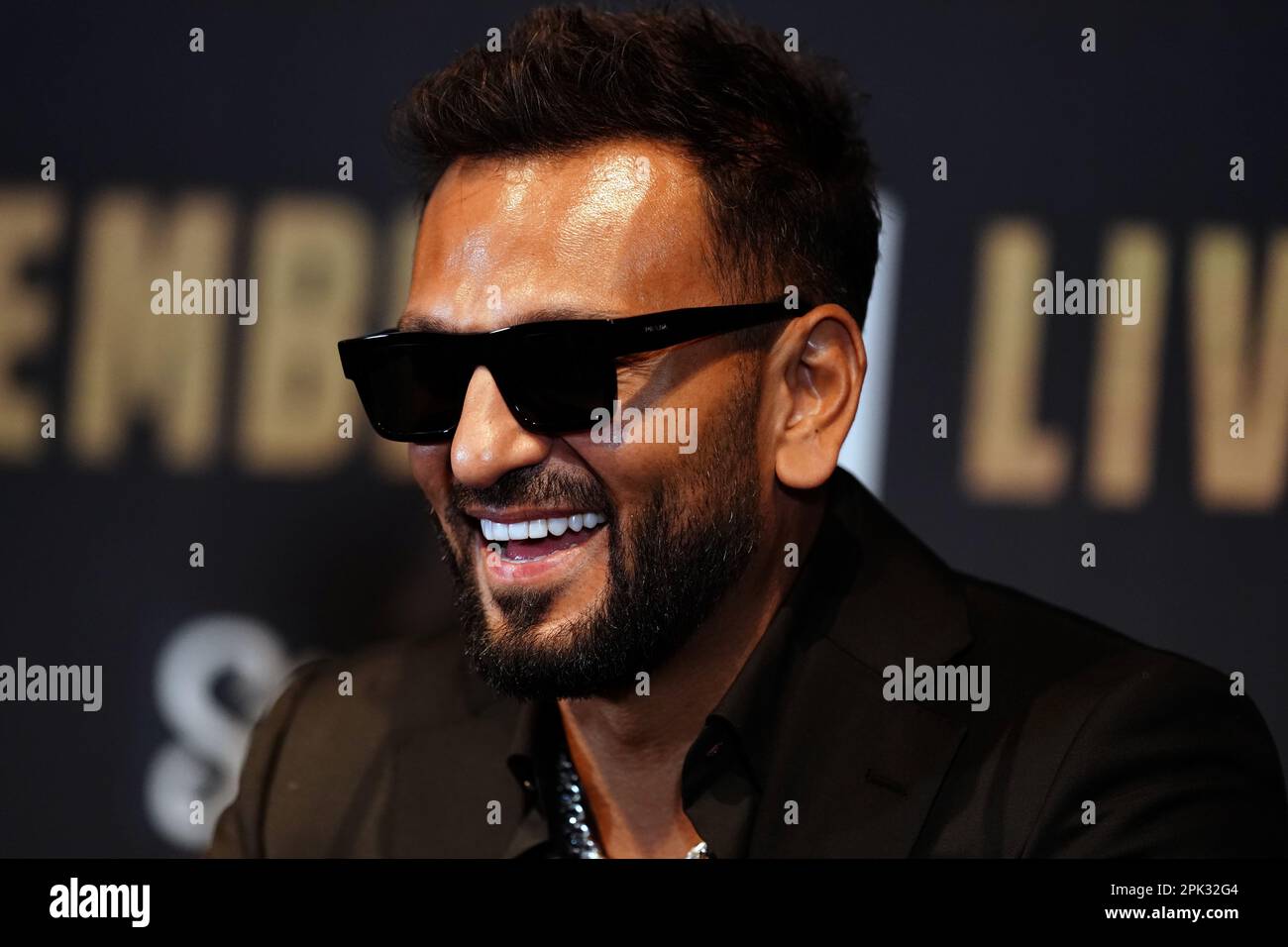 Joe Fournier during a press conference at Glaziers Hall, London. KSI