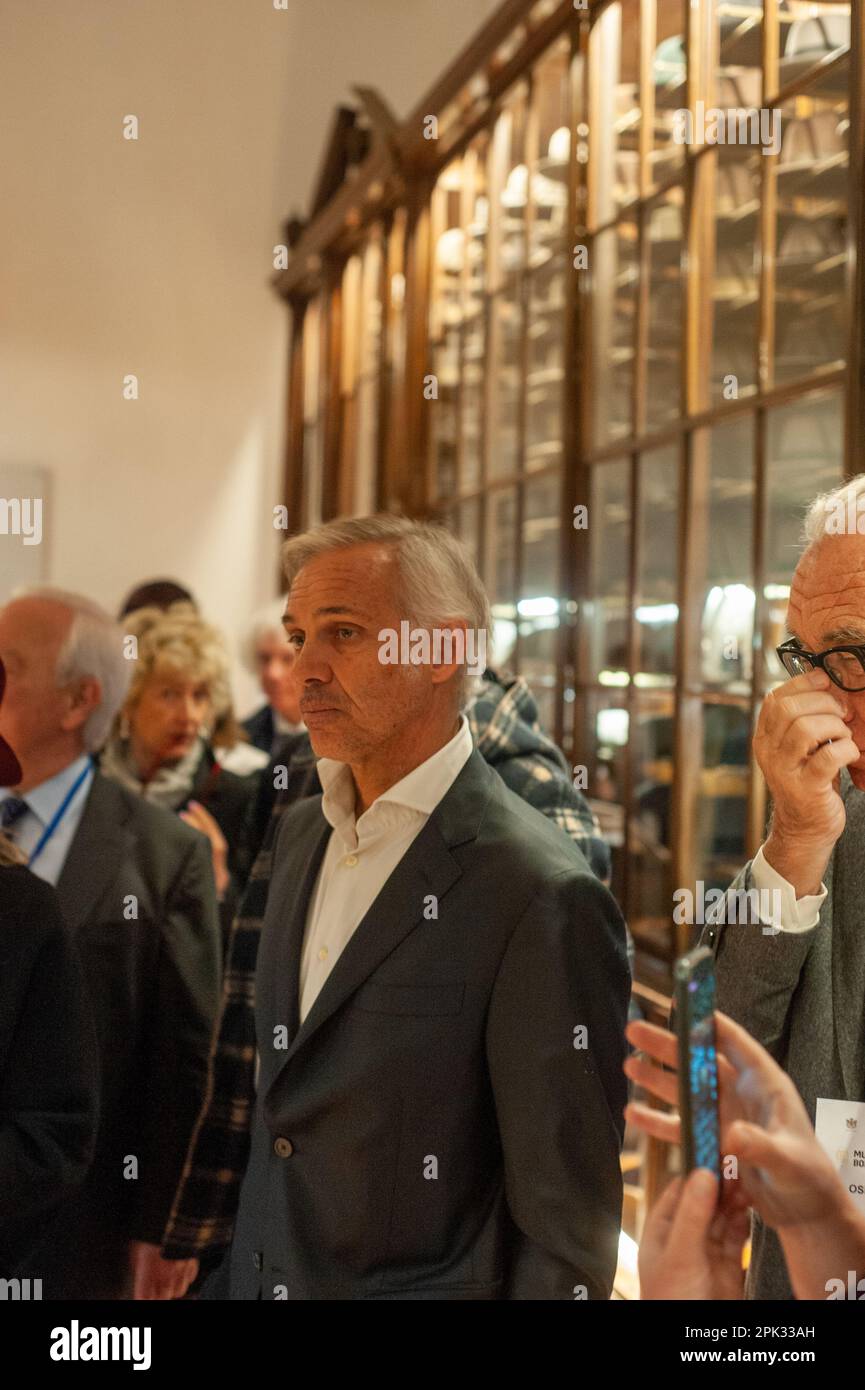 Paul Belmondo at the opening of the new museum dedicated to Borsalino in Italy Stock Photo