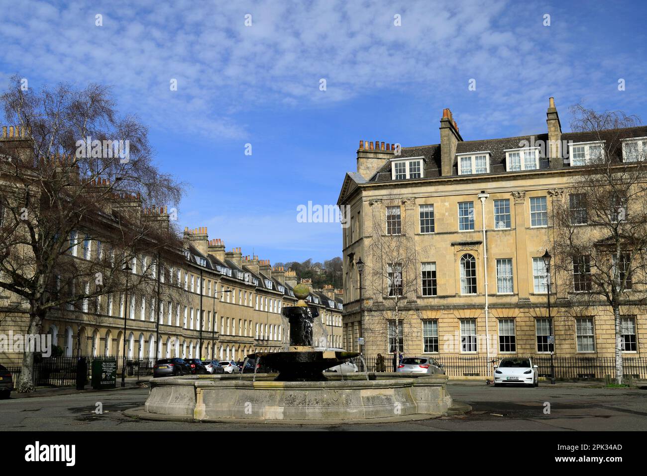 Fountain,Great Pulteney street, Bath, Somerset. Stock Photo