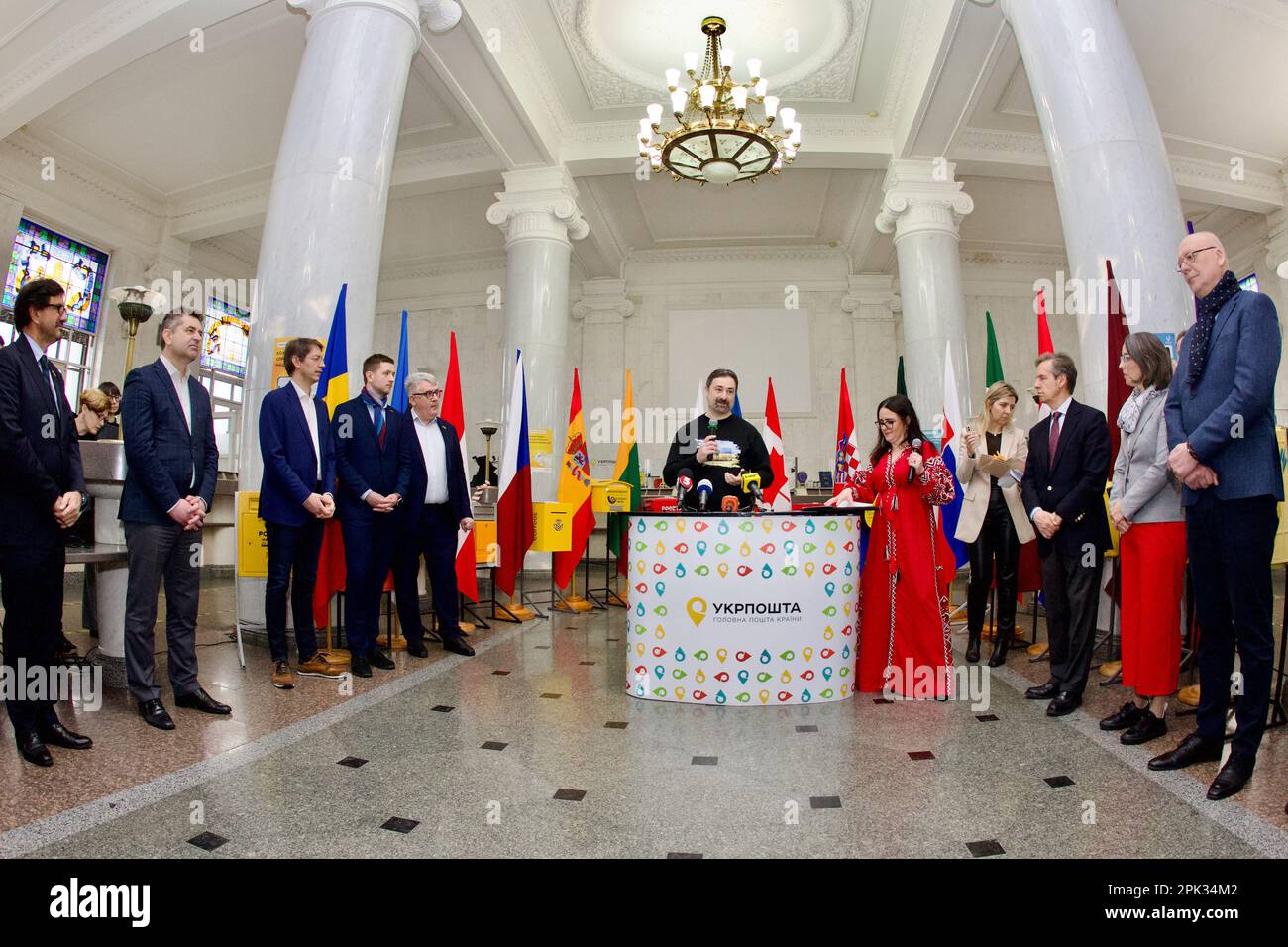 Non Exclusive: KYIV, UKRAINE - APRIL 5, 2023 - Participants are