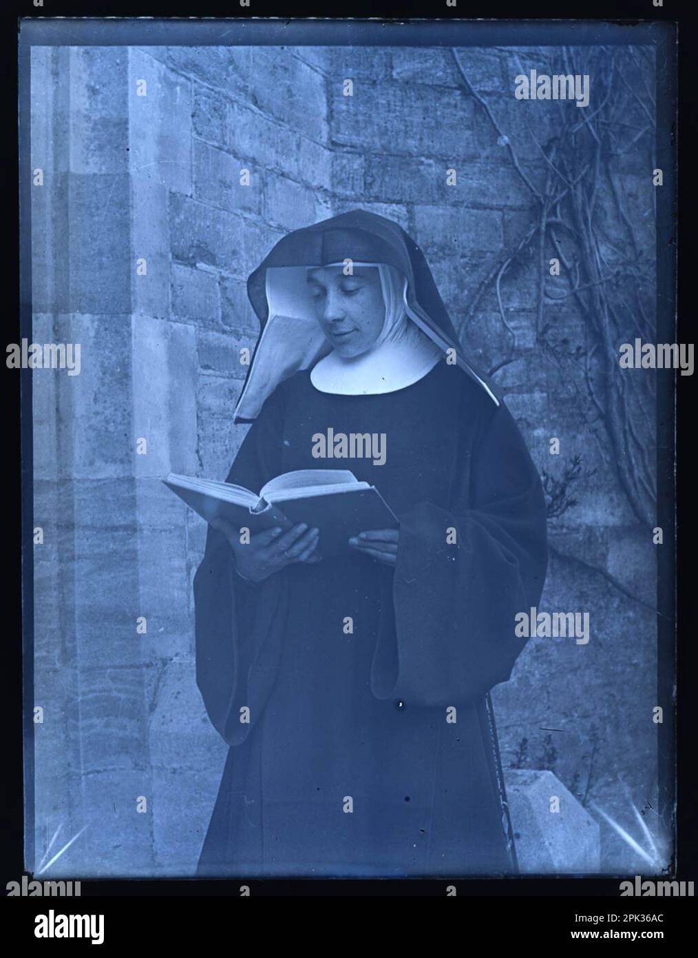 Portrait of a nun Stock Photo