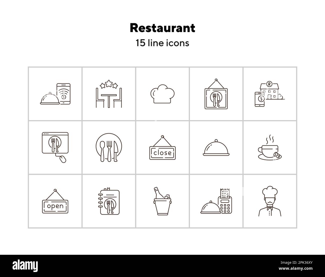 Restaurant bill table Stock Vector Images - Alamy