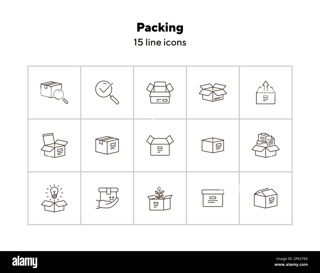Packing section Stock Vector Images - Alamy
