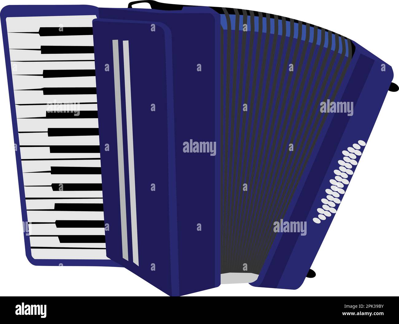 Blue Accordion Music Instrument Stock Vector Image & Art - Alamy