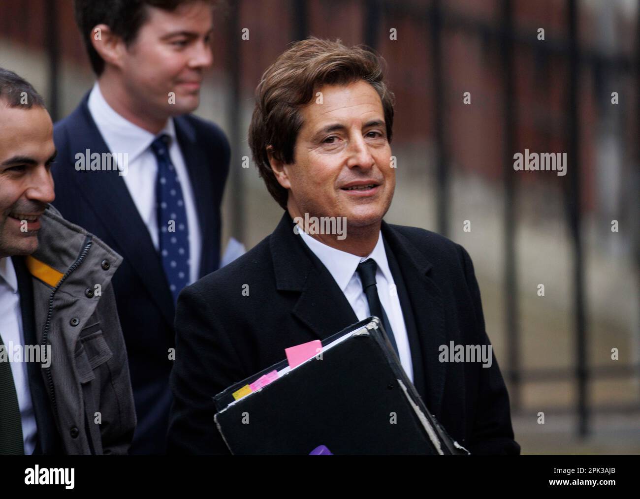 David Sherborne leading barrister in the field of media, at the High Court in the case against Associated News for phone tapping and privacy. Stock Photo