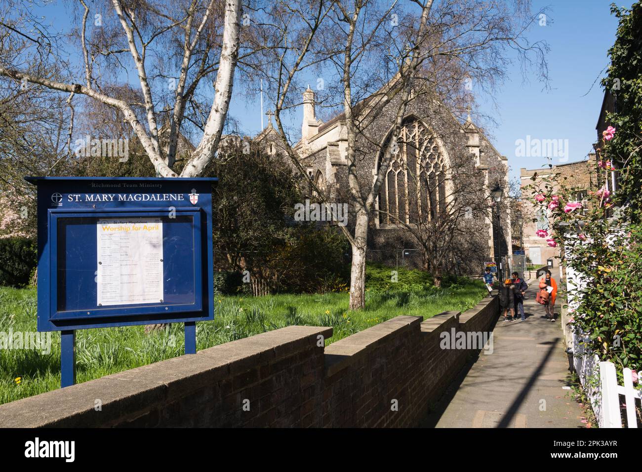 St Mary Magdalene Parish Church, Church Walk, Richmond, London, England, UK Stock Photo