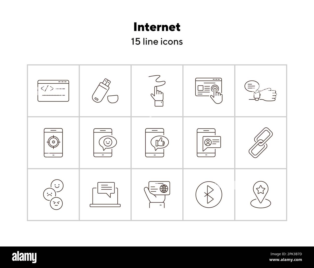 Internet icons Stock Vector