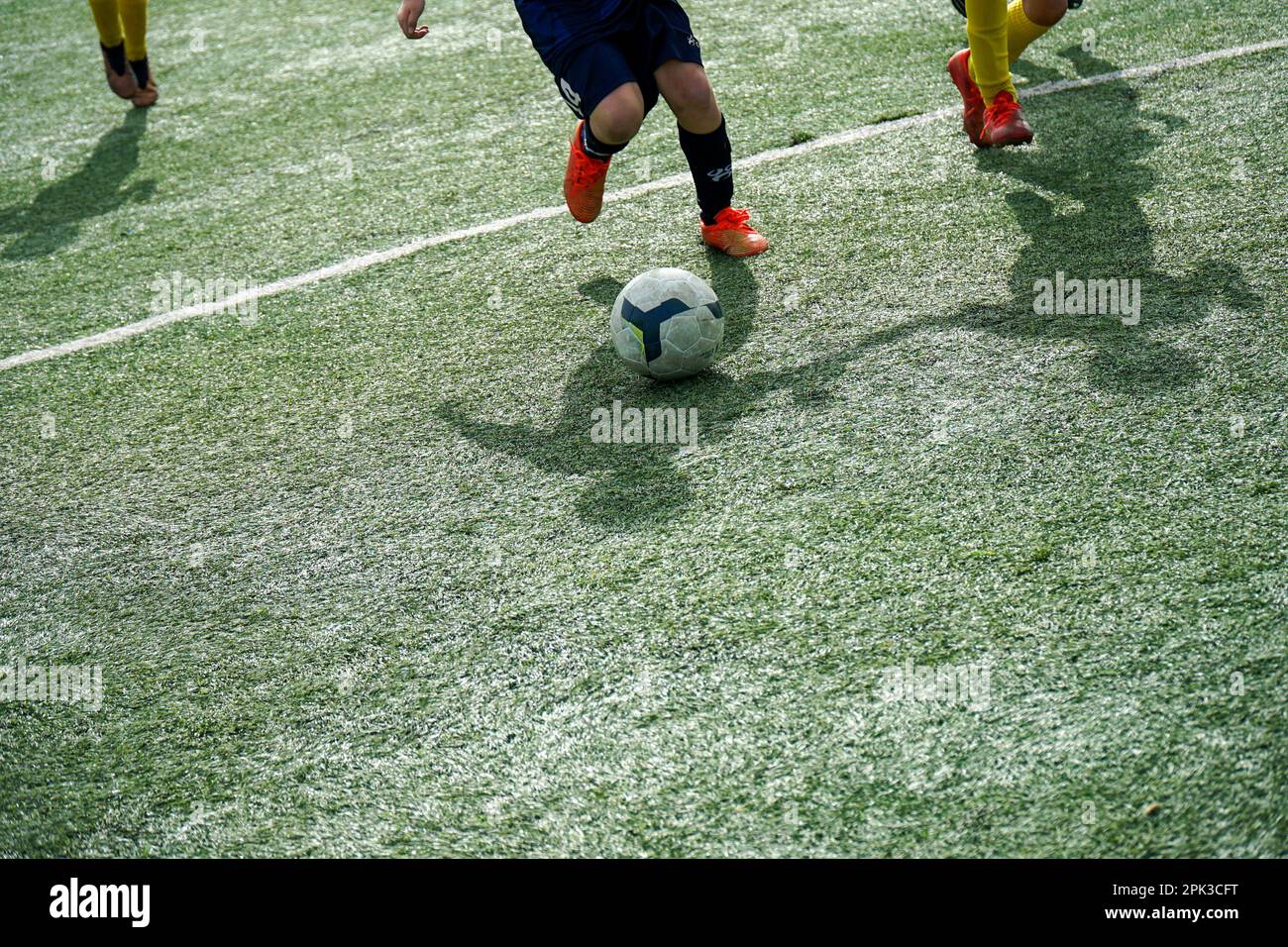 Évora, Portugal, February 19 and 20, 2023. Youth football team players