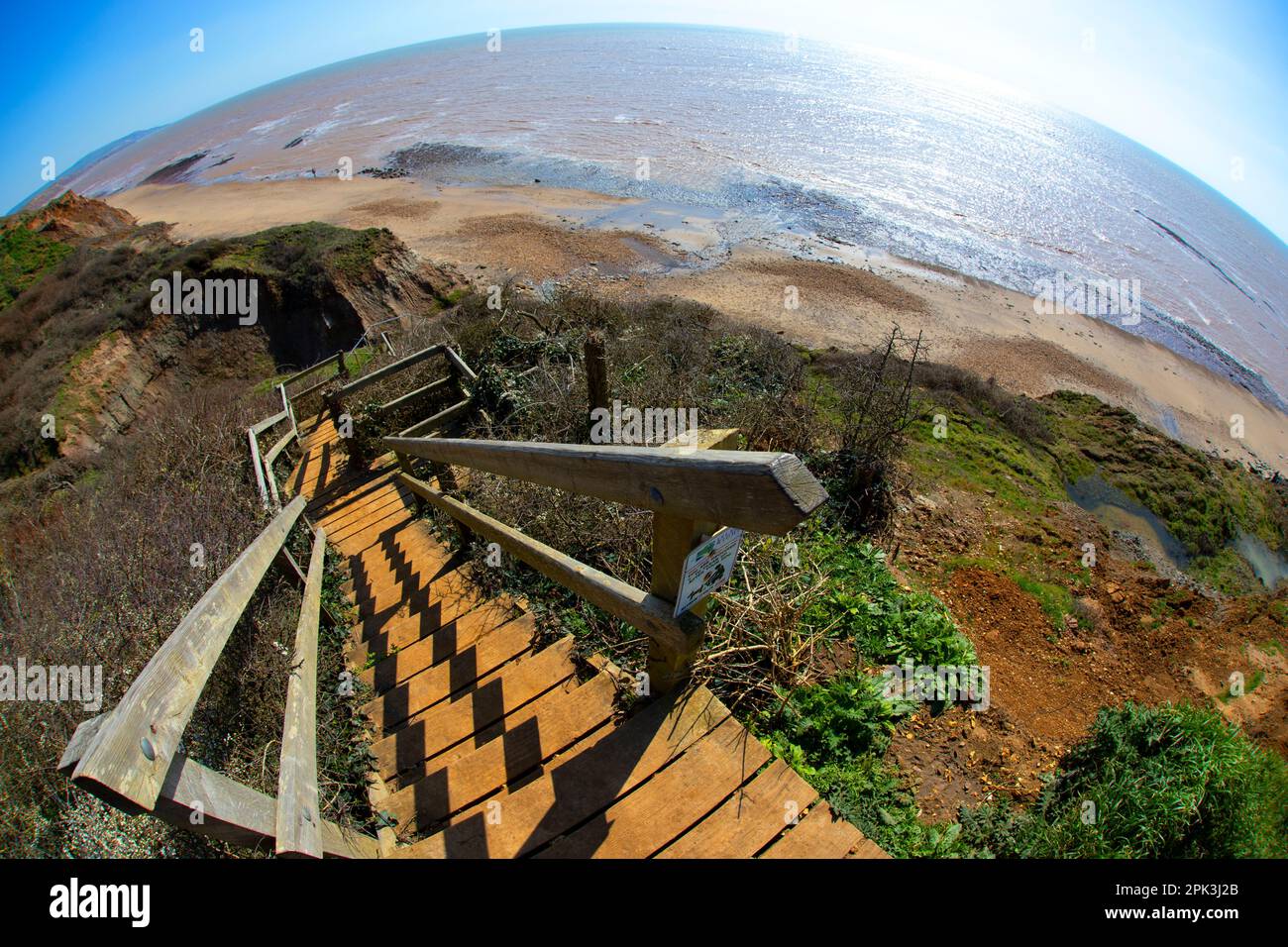 geology, Jurassic Coast, pillar, rock,pinnacle, Chilton Chine, Isle of Wight,Britain, British,UK,Great, Stock Photo