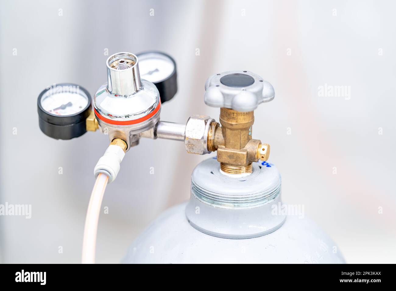 pressure gauge for gas pressure vessel in the factory Stock Photo Alamy