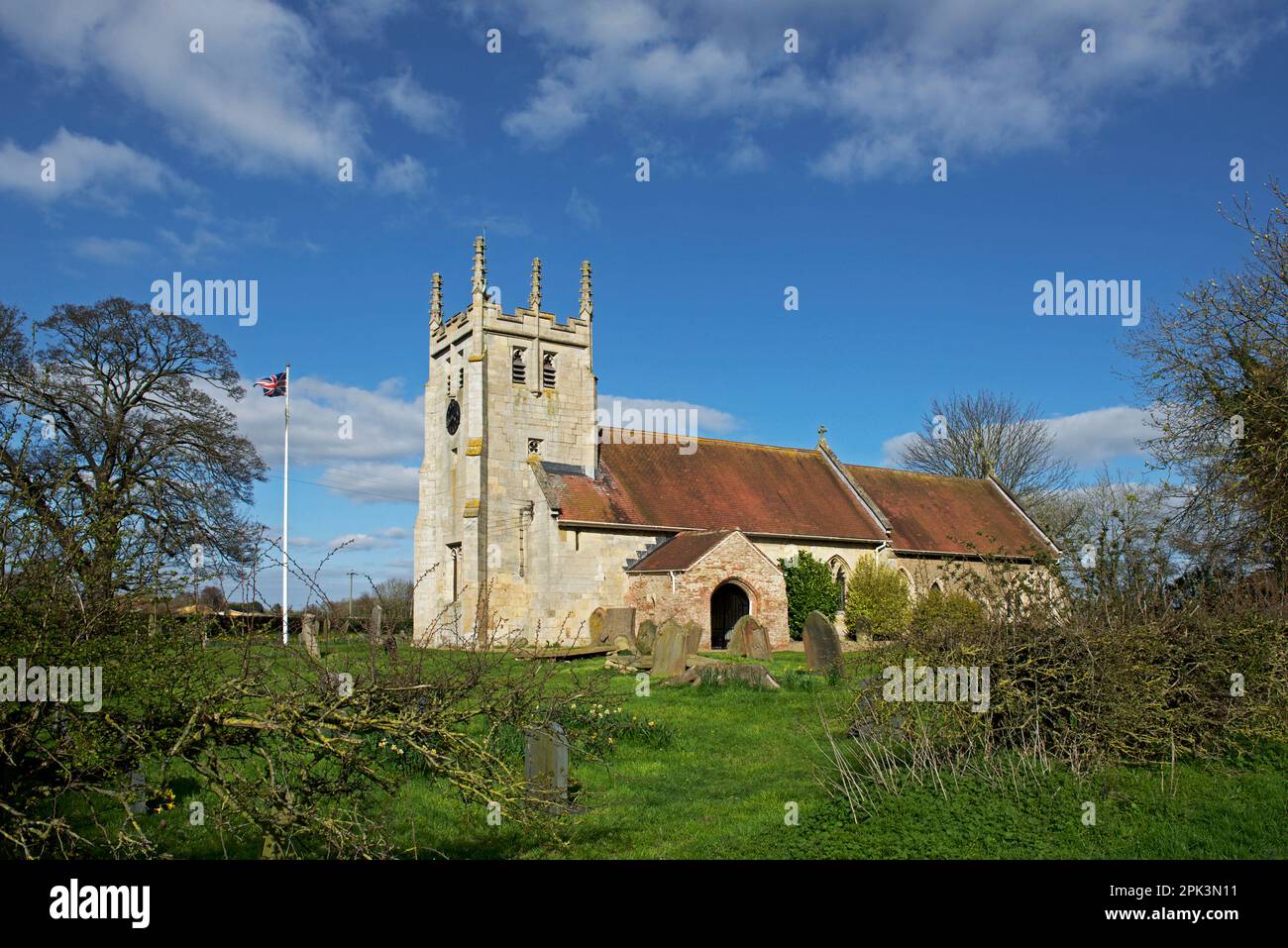 All Saints Church in the village of Routh, East Yorkshire, England UK Stock Photo