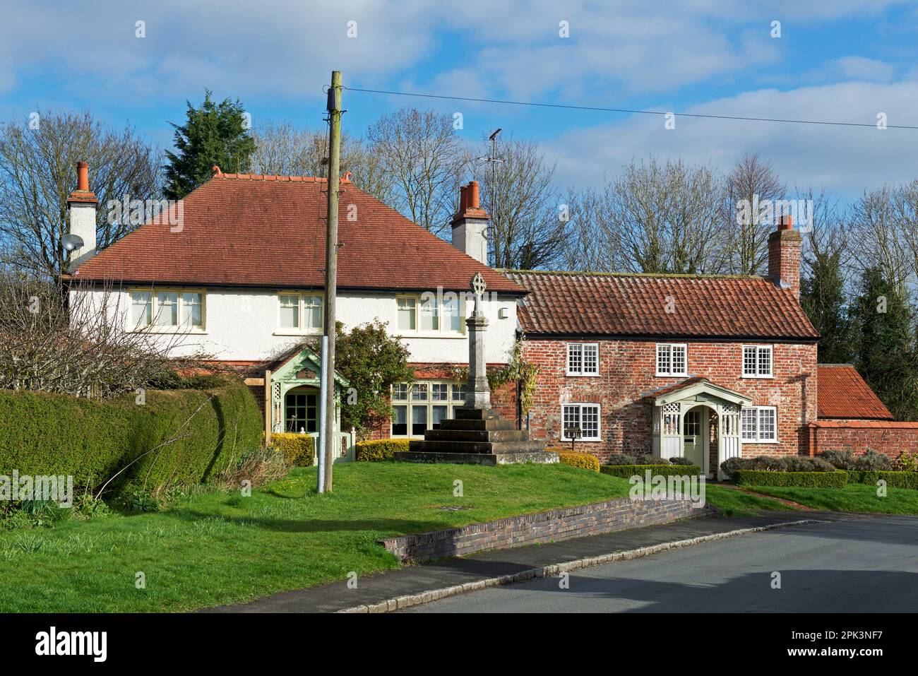 The village of Kilburn, Hambleton, East Yorkshire, England Stock Photo
