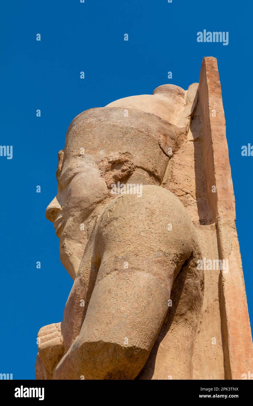 Statue at Luxor Temple, Luxor, Egypt, North East Africa Stock Photo