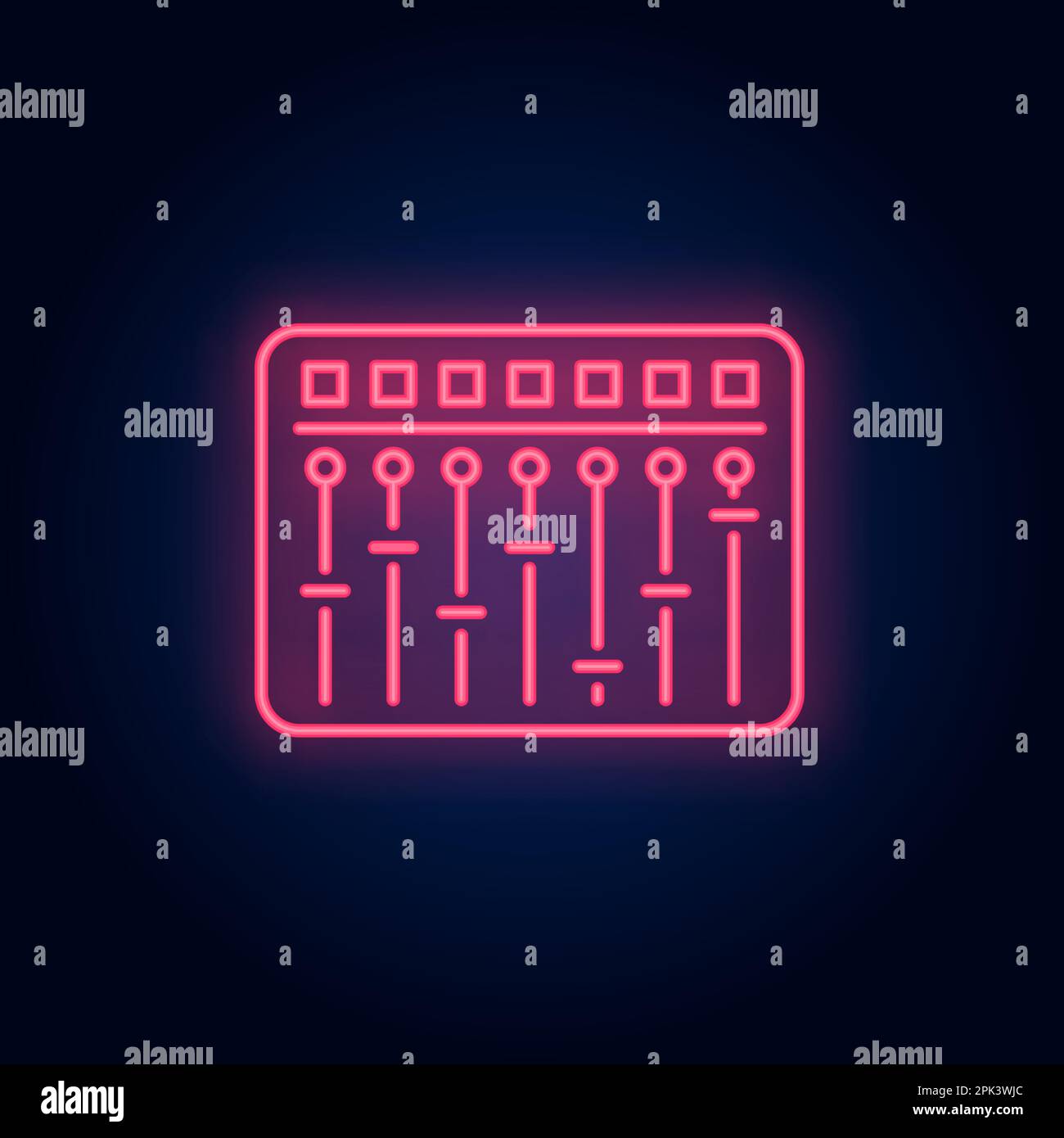 Mixing desk neon sign Stock Vector Image & Art Alamy