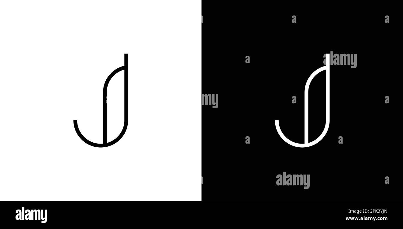 Modern and unique letter J initials logo design Stock Vector Image ...