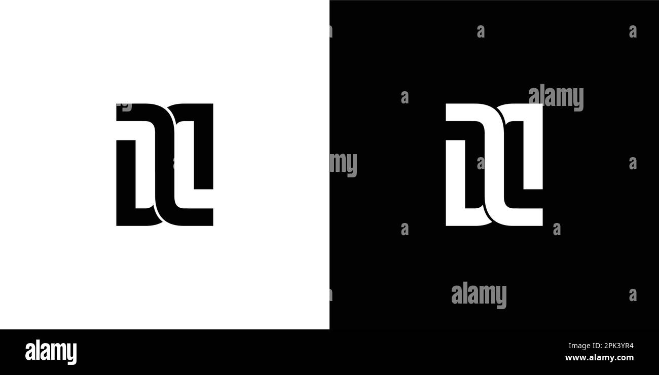 modern and unique letter DC initials logo design Stock Vector